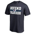 thumbnail image 1 of Men's Navy Colorado Avalanche Hometown Collection Defend T-Shirt, 1 of 3