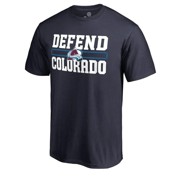 Men's Navy Colorado Avalanche Hometown Collection Defend T-Shirt