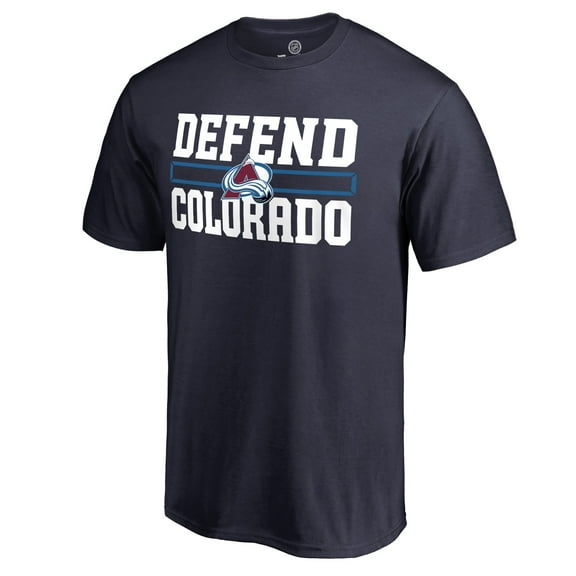 Men's Navy Colorado Avalanche Hometown Collection Defend T-Shirt