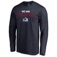 thumbnail image 1 of Men's Navy Colorado Avalanche Iconic Collection We Are Long Sleeve T-Shirt, 1 of 3