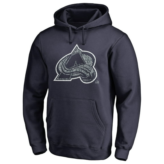 Men's Navy Colorado Avalanche Static Logo Pullover Hoodie