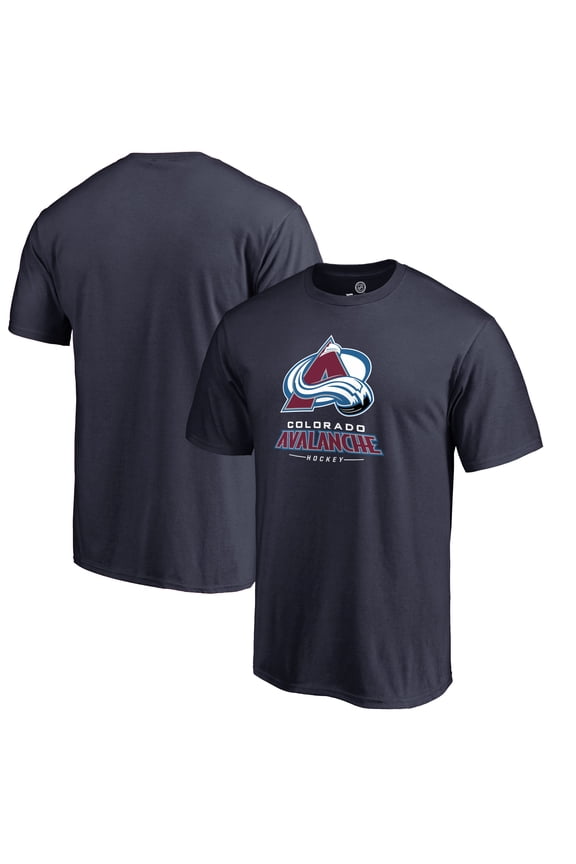 Men's Navy Colorado Avalanche Team Lockup T-Shirt