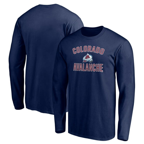 Men's Navy Colorado Avalanche Victory Arch Long Sleeve T-Shirt