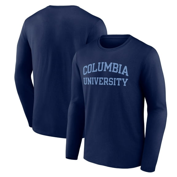Men's Navy Columbia University Basic Arch Long Sleeve T-Shirt
