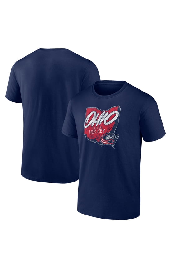 Men's Navy Columbus Blue Jackets Native T-Shirt