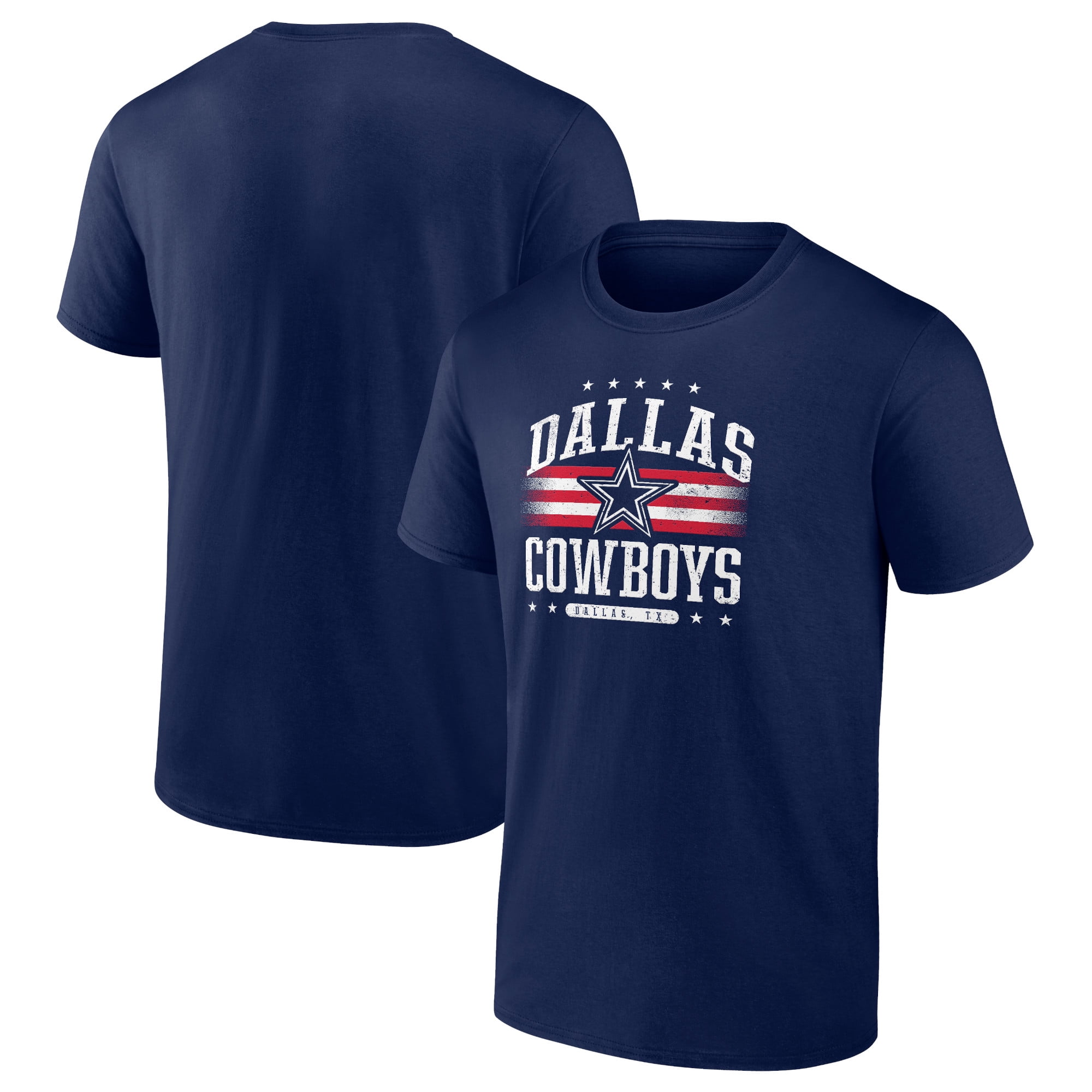 Men's Dallas Cowboys Navy T-Shirt - Official NFL Logo Tee For Game Day & Casual Wear