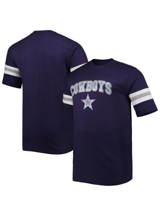 Men's Navy Dallas Cowboys Big & Tall Arm Stripe T-Shirt