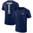 thumbnail image 1 of Men's Navy Dallas Cowboys Number One Dad T-Shirt, 1 of 3