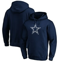 Men's Navy Dallas Cowboys Primary Logo Fitted Pullover Hoodie