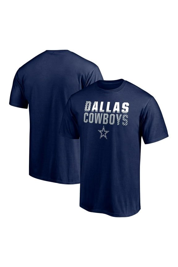 Men's Navy Dallas Cowboys Team Fade Out T-Shirt