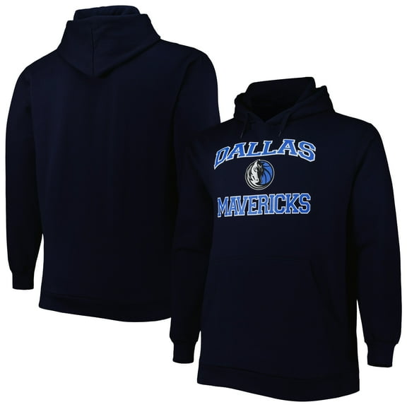 Men's Navy Dallas Mavericks Big & Tall Heart & Soul Pullover Hoodie