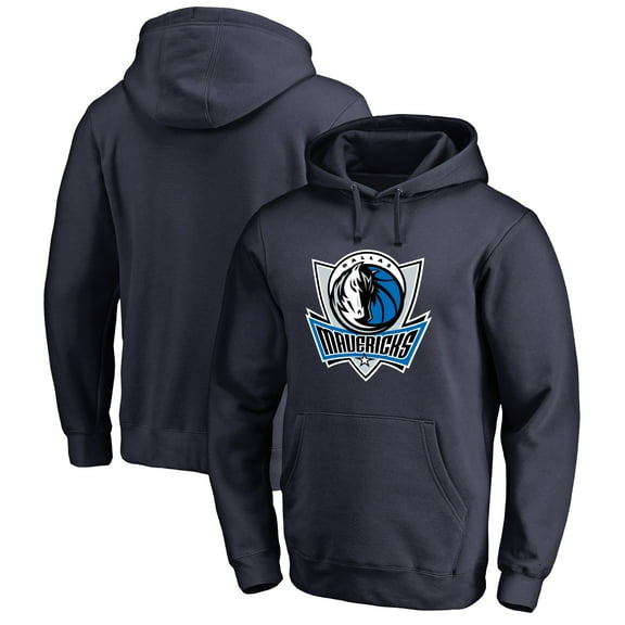 Men's Navy Dallas Mavericks Primary Logo Pullover Hoodie