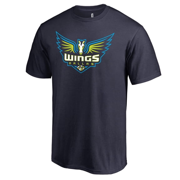 Men's Navy Dallas Wings Primary Logo T-Shirt