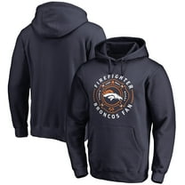 Men's Navy Denver Broncos Firefighter Pullover Hoodie