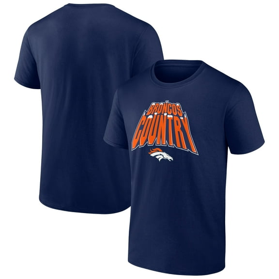 Men's Navy Denver Broncos Hometown Collection Prime Time T-Shirt