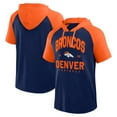 thumbnail image 1 of Men's Logo Athletic Navy Denver Broncos Prime Hoodie T-Shirt, 1 of 3