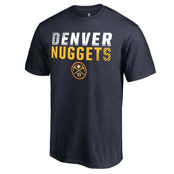 Men's Navy Denver Nuggets Fade Out T-Shirt