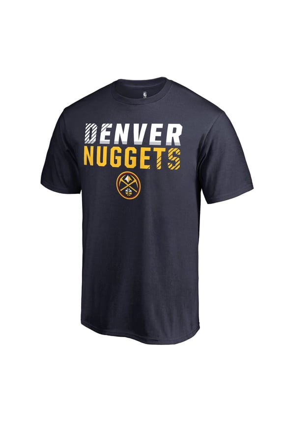 Men's Navy Denver Nuggets Fade Out T-Shirt