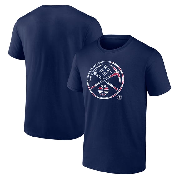 Men's Navy Denver Nuggets Flag Logo T-Shirt