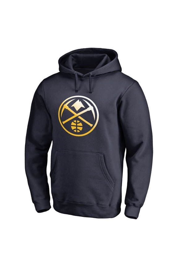 Men's Navy Denver Nuggets Gradient Logo Pullover Hoodie