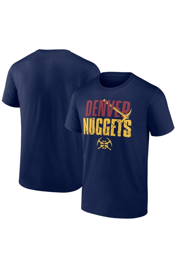 Men's Navy Denver Nuggets Half Court Offense T-Shirt