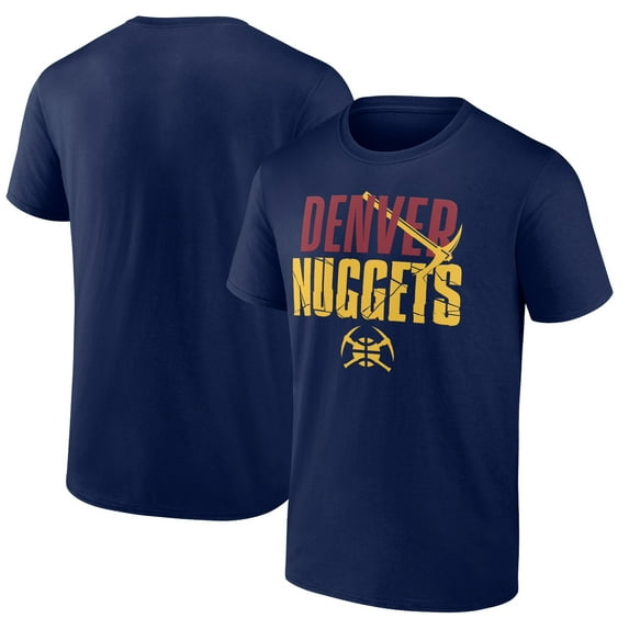 Men's Navy Denver Nuggets Half Court Offense T-Shirt