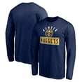 thumbnail image 1 of Men's Navy Denver Nuggets Team Arch Knockout Long Sleeve T-Shirt, 1 of 3