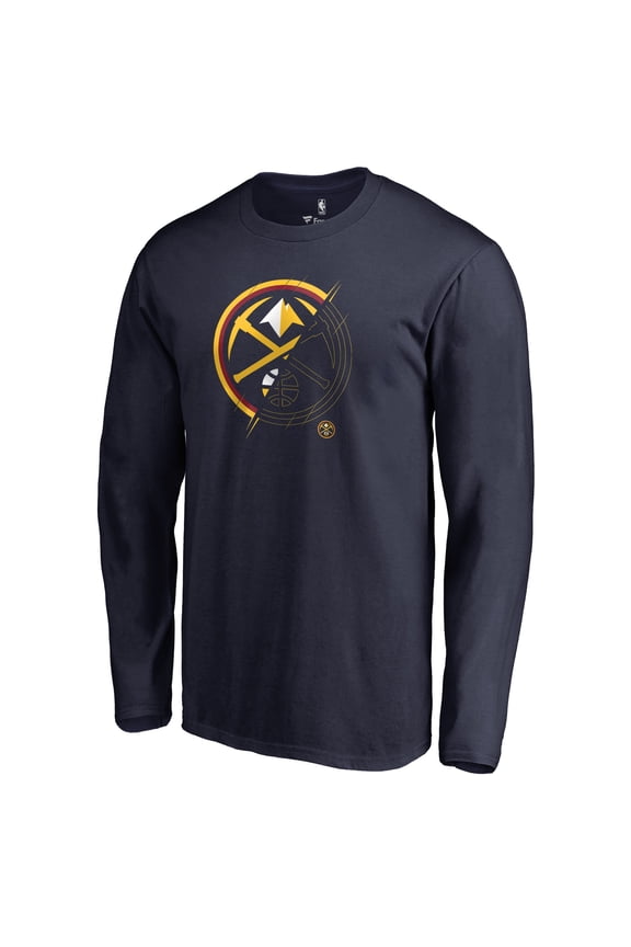 Men's Navy Denver Nuggets X-Ray Long Sleeve T-Shirt