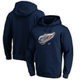 thumbnail image 1 of Men's Navy Detroit Red Wings Banner Wave Logo Pullover Hoodie, 1 of 3