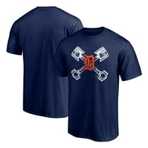 Men's Navy Detroit Tigers Crossed Pistons T-Shirt