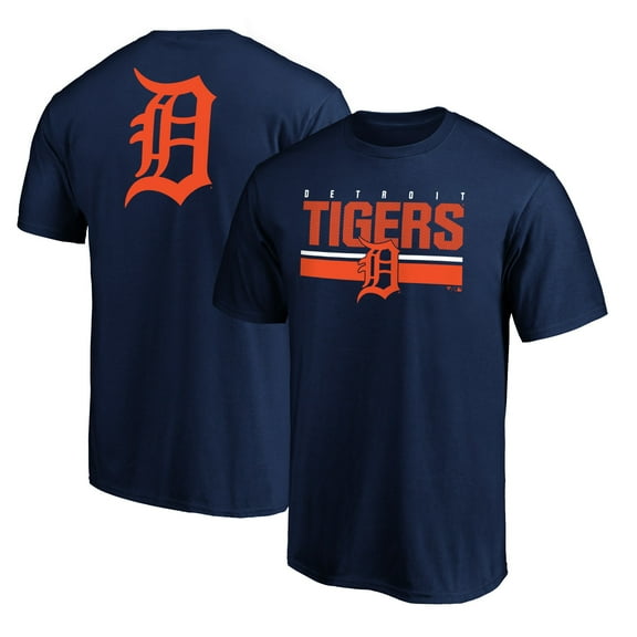 Men's Navy Detroit Tigers End Game Team Wordmark T-Shirt