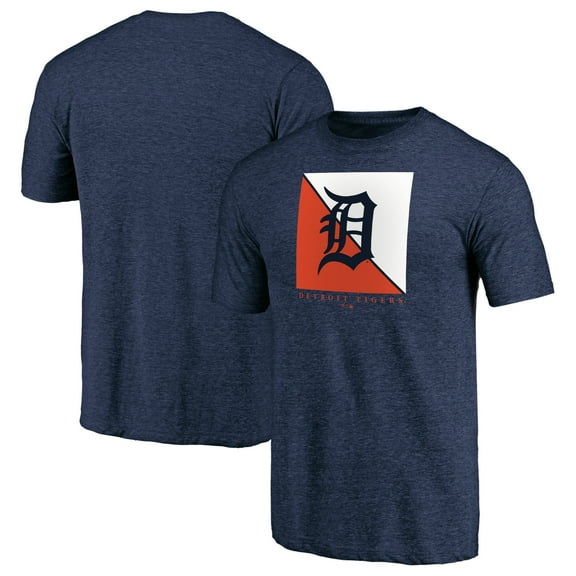 Men's Navy Detroit Tigers Pregame Vibe Tri-Blend T-Shirt