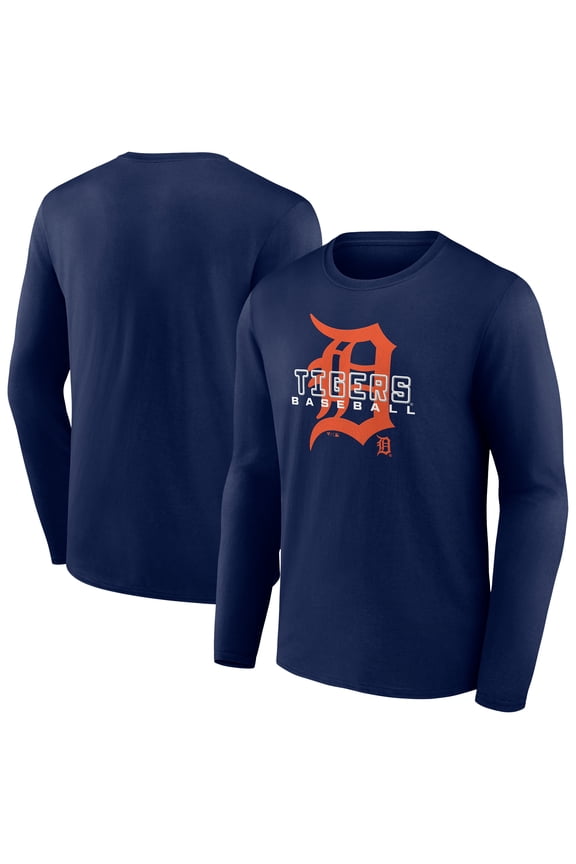 Men's Navy Detroit Tigers Stellar Long Sleeve T-Shirt