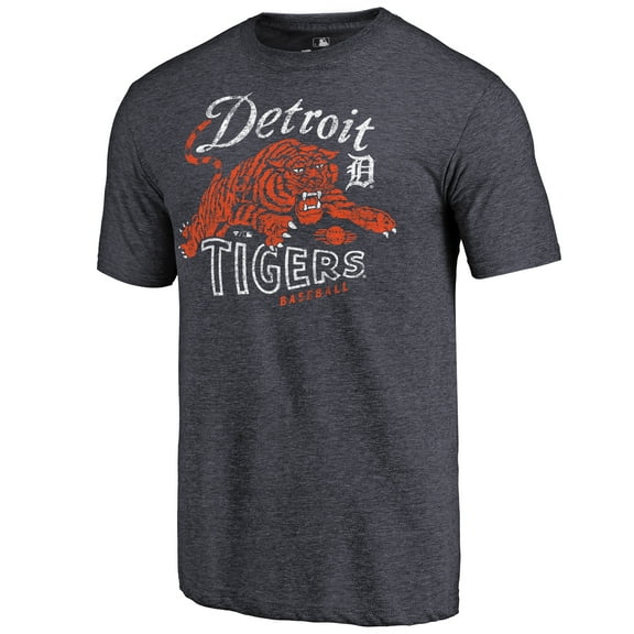 Men's Navy Detroit Tigers Tiger Claw Hometown Tri-Blend T-Shirt