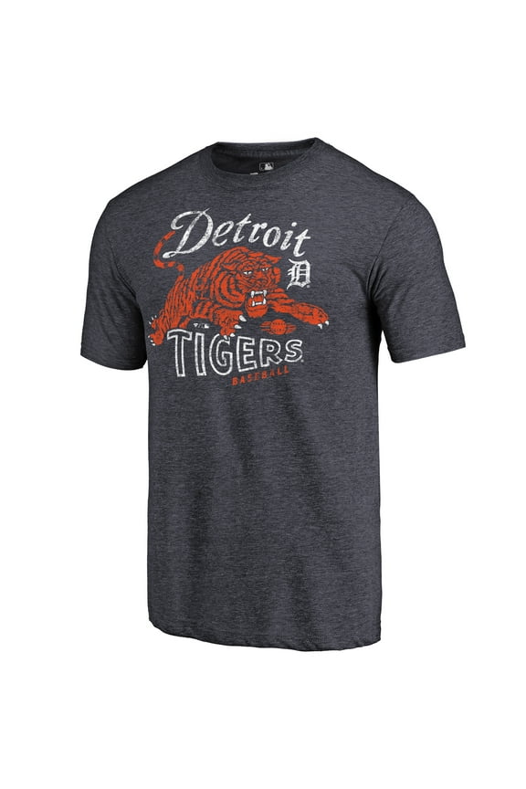 Men's Navy Detroit Tigers Tiger Claw Hometown Tri-Blend T-Shirt