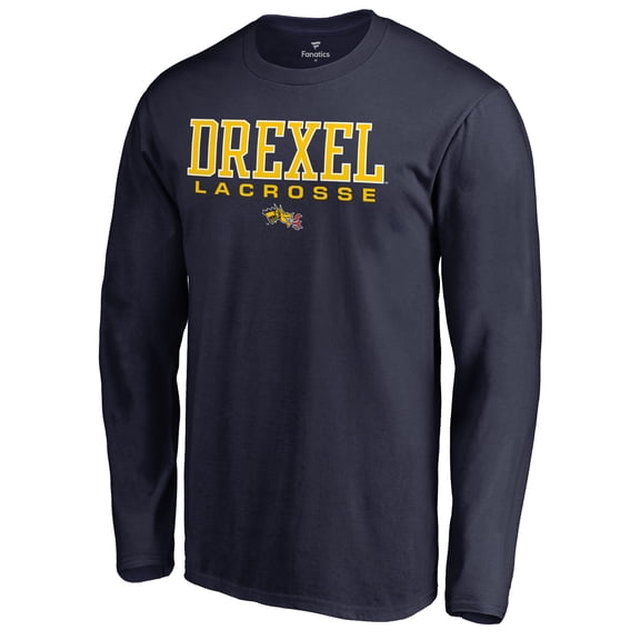 Men's Navy Drexel Dragons Team Unity Lacrosse Long Sleeve T-Shirt