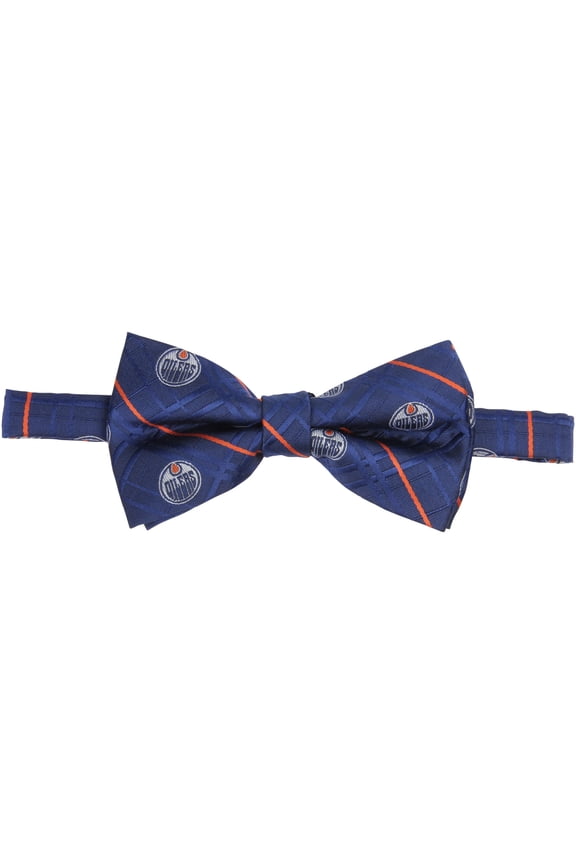 Men's Navy Edmonton Oilers Oxford Bow Tie