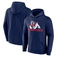 thumbnail image 1 of Men's Navy Fresno State Bulldogs Campus Pullover Hoodie, 1 of 3