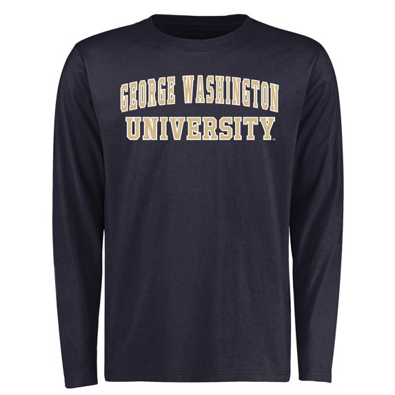 Men's Navy George Washington University Everyday Long Sleeve T-Shirt