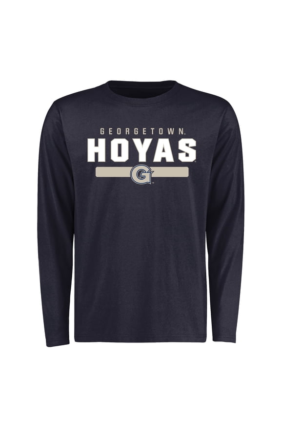 Men's Navy Georgetown Hoyas Team Strong Long Sleeve T-Shirt