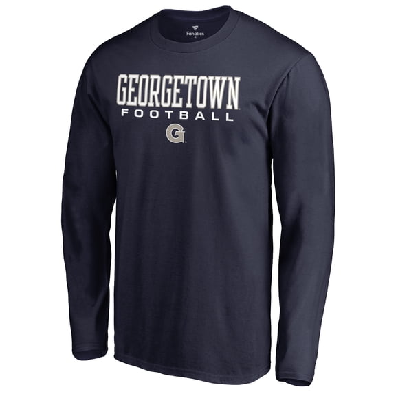 Men's Navy Georgetown Hoyas Team Unity Football Long Sleeve T-Shirt