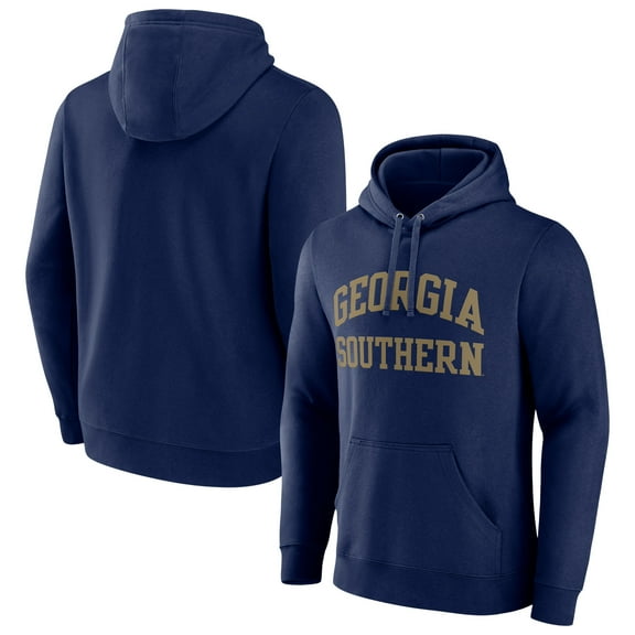 Men's Navy Georgia Southern Eagles Basic Arch Pullover Hoodie