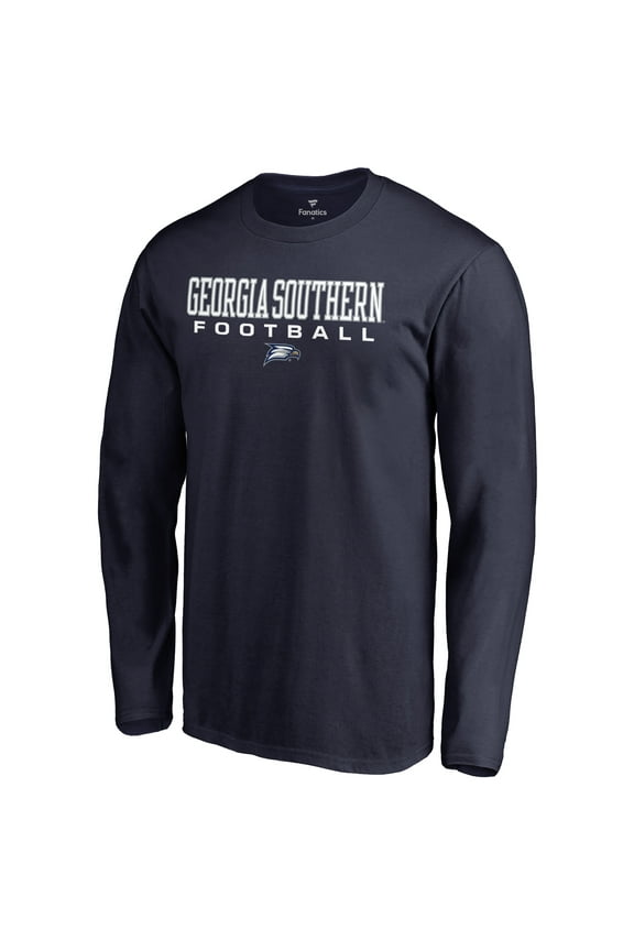 Men's Navy Georgia Southern Eagles Team Unity Football Long Sleeve T-Shirt