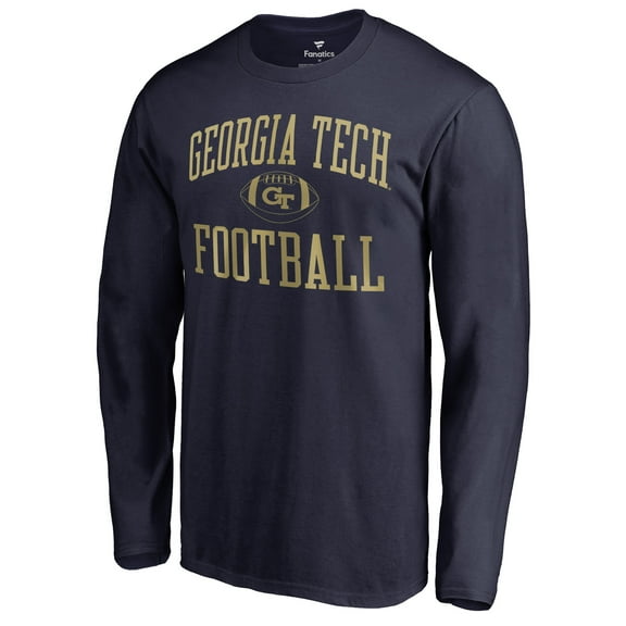 Men's Navy Georgia Tech Yellow Jackets First Sprint Long Sleeve T-Shirt