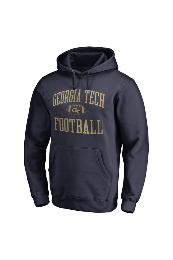 Men's Navy Georgia Tech Yellow Jackets First Sprint Pullover Hoodie