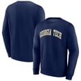 thumbnail image 1 of Men's Navy Georgia Tech Yellow Jackets Short Name Fleece Pullover Sweatshirt, 1 of 3