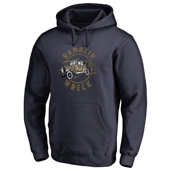 Men's Navy Georgia Tech Yellow Jackets Team Logo Hometown Collection Pullover Hoodie