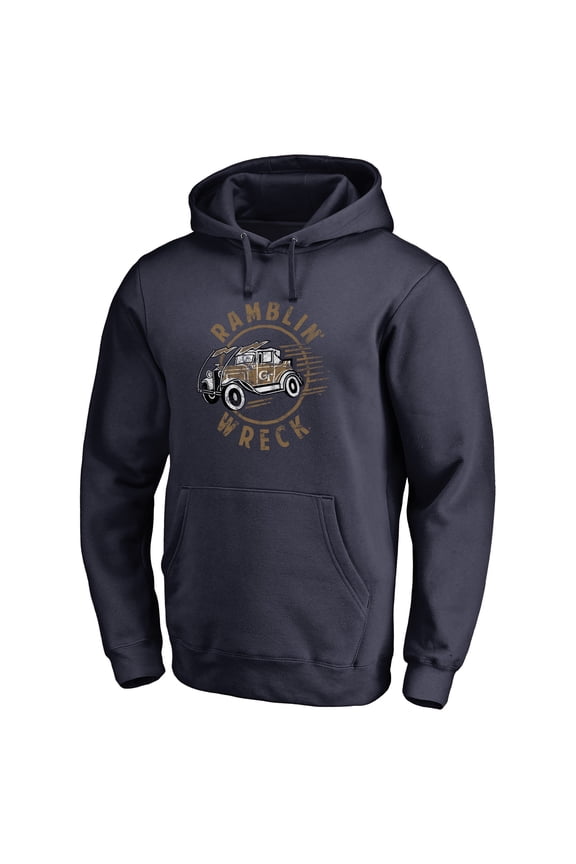 Men's Navy Georgia Tech Yellow Jackets Team Logo Hometown Collection Pullover Hoodie