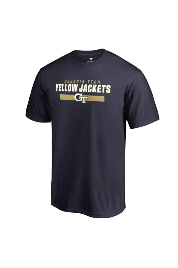 Men's Navy Georgia Tech Yellow Jackets Team Strong Logo T-Shirt