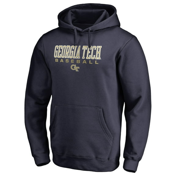 Men's Navy Georgia Tech Yellow Jackets Team Unity Baseball Pullover Hoodie